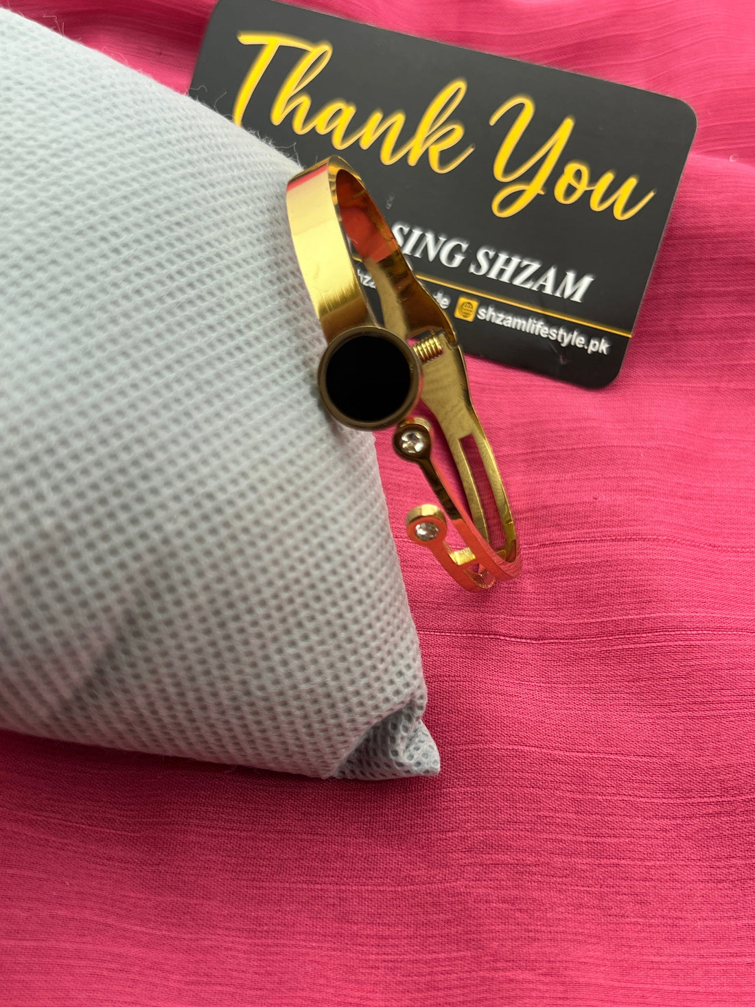 Elegant Gold Tone Cuff Bracelet