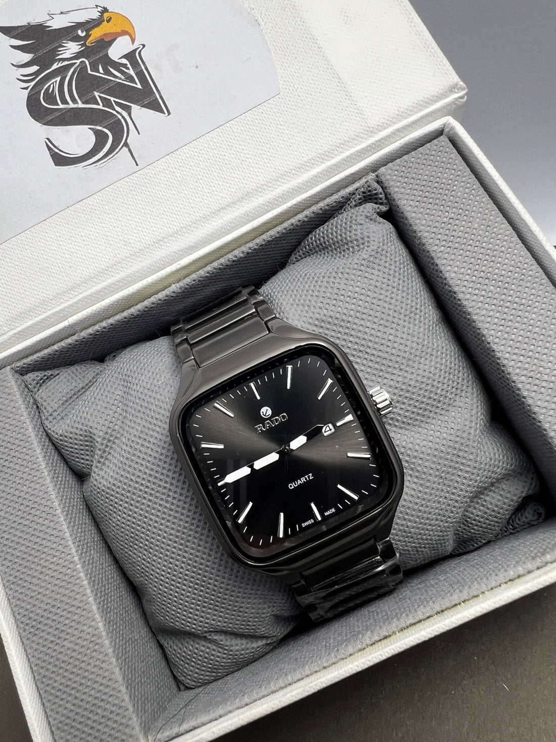RADO Square Dial Black Chain