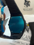 All-Black Arabic Numerals Watch – Women's Dial Close-Up