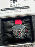 New Time Tonneau – Case Side Profile with Hex Screws & Red Strap Lug