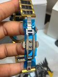 Fitron FT.1915G Butterfly Deployment Clasp with Black Ceramic and Gold Detail