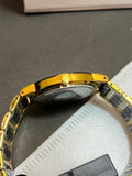 Fitron FT.1915G Case Back engraved Ceramic 18K Plated Sapphire 5ATM Japan Quartz