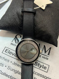 True Worth Minimalist - Gunmetal Grey Dial on Black Pillow Top View