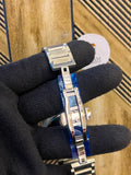 Citizen Sapphire Day-Date Silver - Butterfly Clasp Detail
